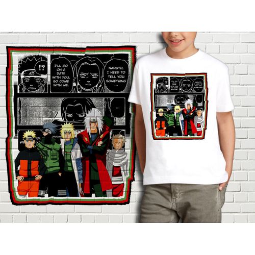 T-Shirt Blanc Enfant Collection Manga Naruto 453