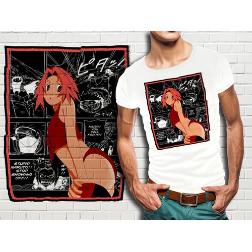 T-Shirt Blanc Homme Collection Manga Naruto 316