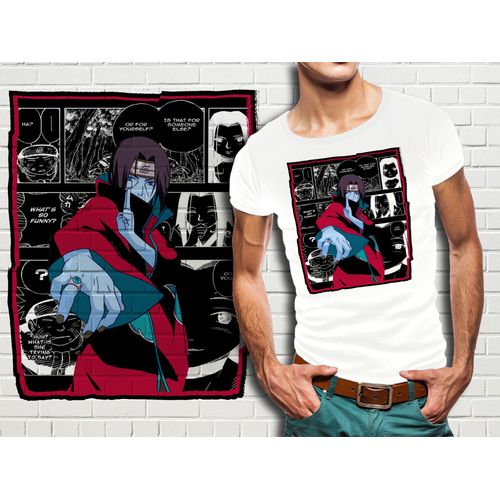 T-Shirt Blanc Homme Collection Manga Naruto 318