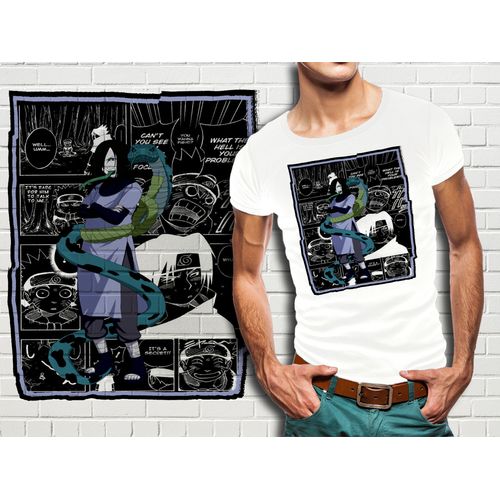 T-Shirt Blanc Homme Collection Manga Naruto 321