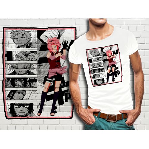 T-Shirt Blanc Homme Collection Manga Naruto 448