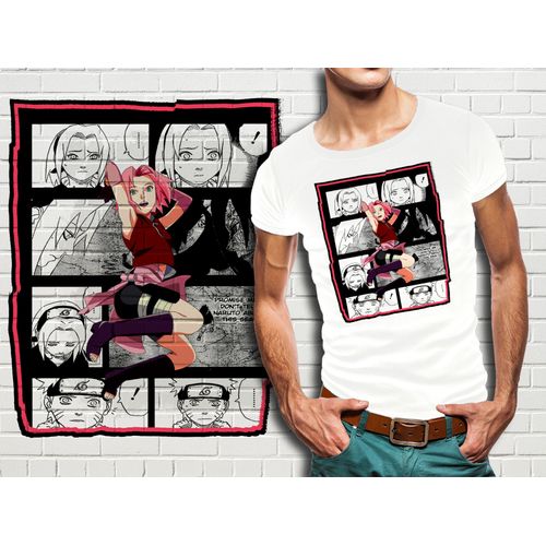 T-Shirt Blanc Homme Collection Manga Naruto 450
