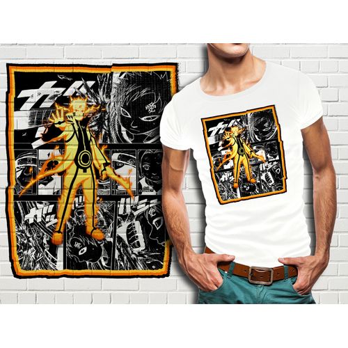 T-Shirt Blanc Homme Collection Manga Naruto 451