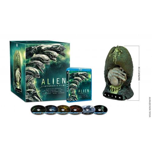 Alien Anthologie - Coffret 6 Blu Ray + Figurine - Edition Collector Oeuf
