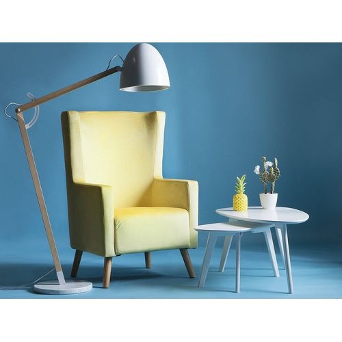 Velours Fauteuil Jaune Oneida
