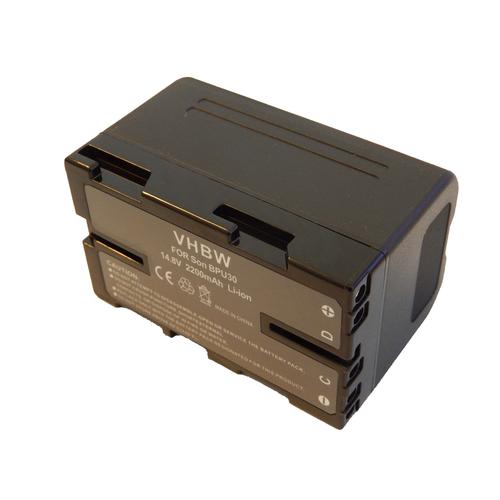 Batterie Li-Ion vhbw 2200mAh (14.8V) pour appareil photo, caméscope Sony PMW-200, PMW-EX1, PMW-EX1r Remplace: BP-U30, P-U60, BP-U90, BP-U95.