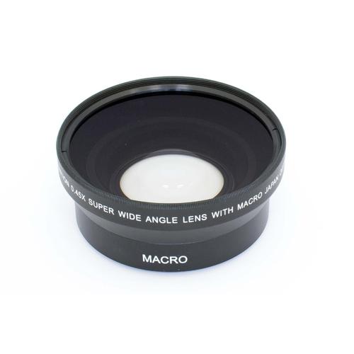 vhbw Objectif grand-angle macro 0,45x pour objectifs d'appareil photo avec filetage de 62mm