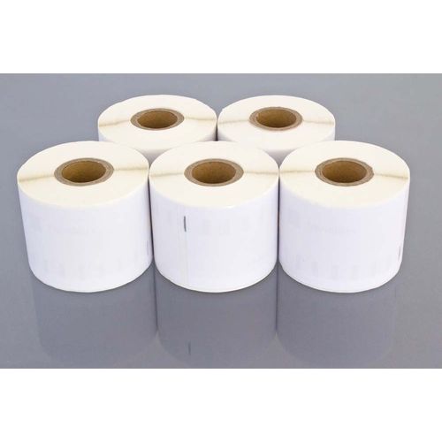 vhbw 5x Rouleau d'étiquettes 54mm x 101mm (220 étiquettes) compatible avec Dymo LabelWriter 330 Turbo, 330, 320 II imprimante d'étiquettes