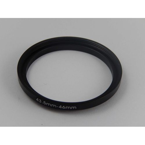 vhbw Bague d'adaptation de filtre Step-Up de 43,5 mm vers 46 mm pour objectif d'appareil photo - Adaptateur, métal, noir