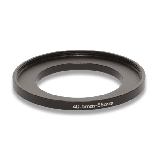 vhbw Bague d'adaptation de filtre Step-Up de 40,5 mm vers 55 mm pour objectif d'appareil photo - Adaptateur, métal, noir