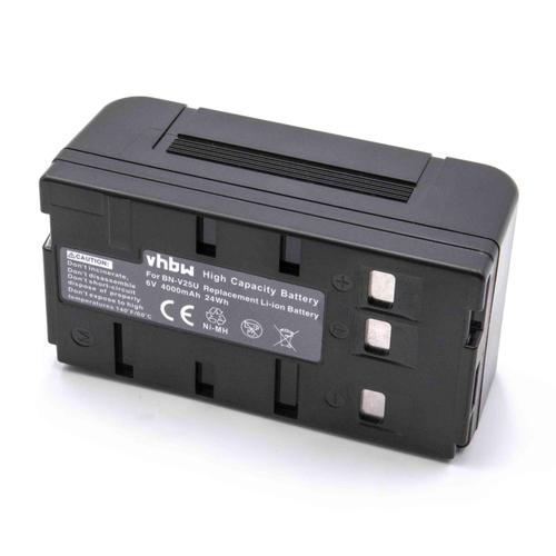 vhbw NiMH batterie 4000mAh (6V) pour appareil photo caméra JVC GR-1U, GR-323U, GR-AS-X760U, GR-AW1, GR-AW1U, GR-AX Series, GR-AX10, GR-AX100