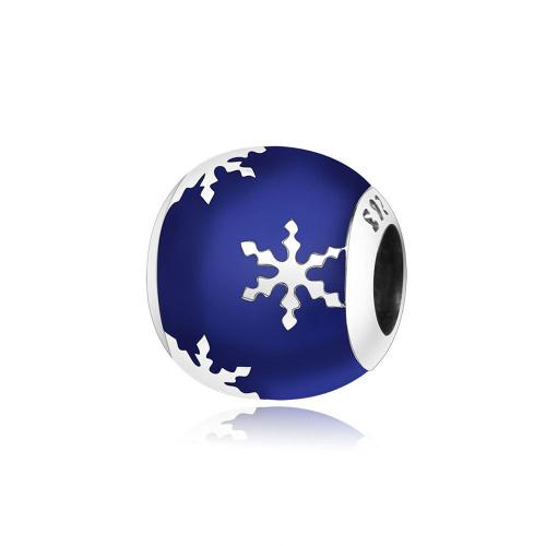 Charme Merrill Flocons De Neige Et Ciel Étoilé Bleu Pour Charms Breloque Bracelets Et Collier Femme