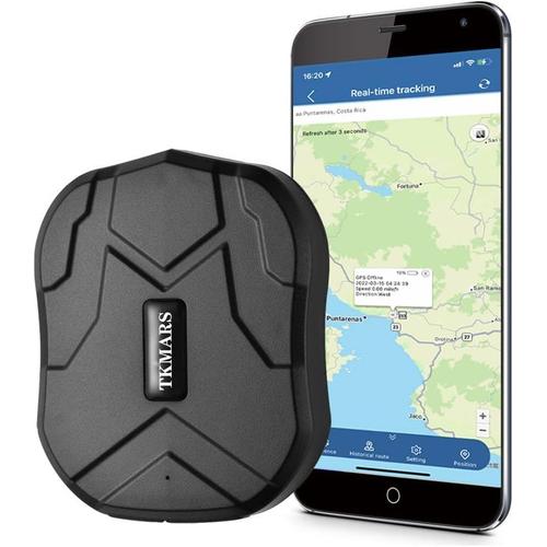 Traceur Gps Voiture Suivi En Temps Réel Sms Notification Gprs Gsm Tracker Gps Étanche Aimant Antivol Avec App Sans Abonnement Pour Android Ios Traqueur Pour Moto Camping Car Bateau Tk905