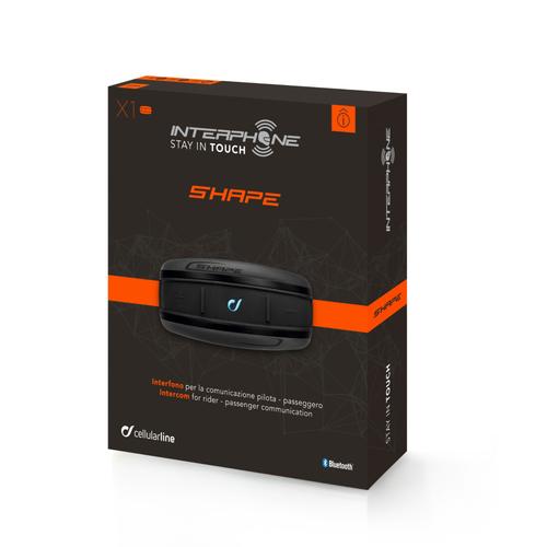 Kit Cellularline Interphone Shape Kit Bluetooth 3 0 Intercom Moto Pack 1 Kit