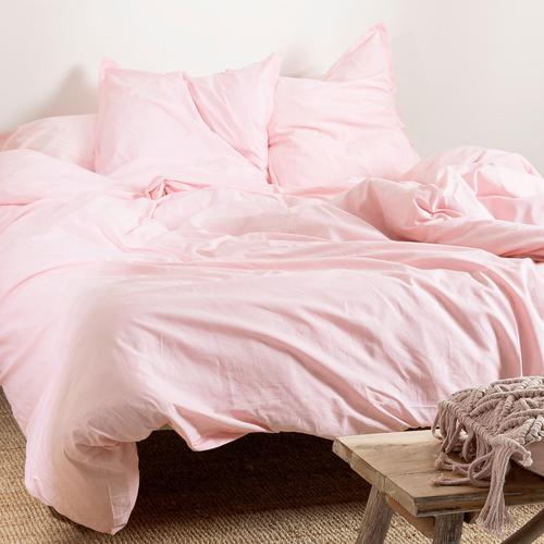 Basic Housse De Couette Rose Pâle