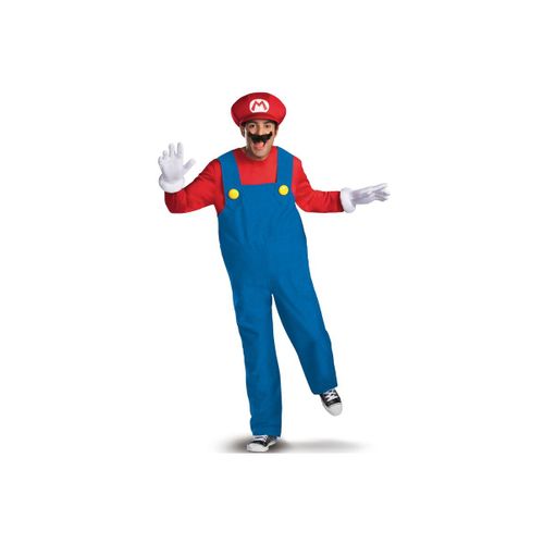 Deguisement Mario Deluxe Homme - Rouge - M