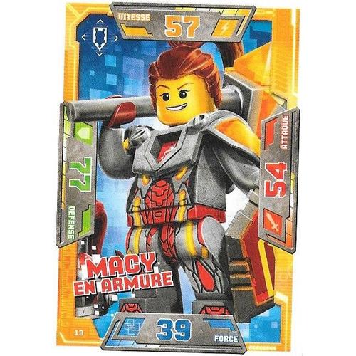 N° 13 Macy En Armure Carte Nexo Knights Lego
