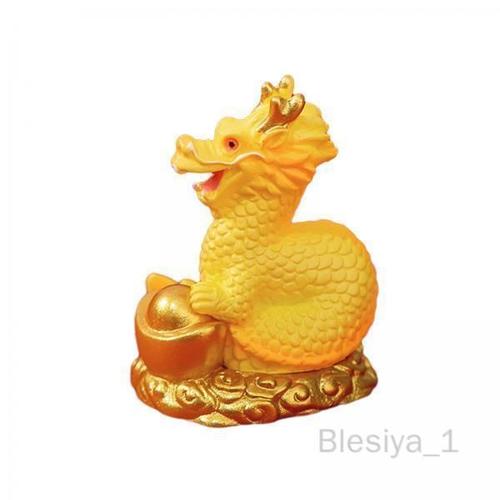 3 Mini Statue De Dragon Décor Du Nouvel An Chinois, Ornement De Bureau, Figurine Miniature .3x4.1cm