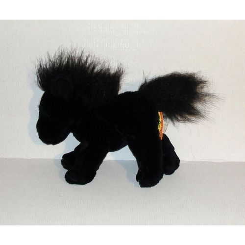 Cheval Noir La Mer De Sable Peluche Doudou Cheval 22 Cm