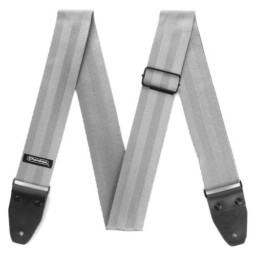 Dunlop Dst7001gy - Sangle Guitare Deluxe Seatbelt - Grise