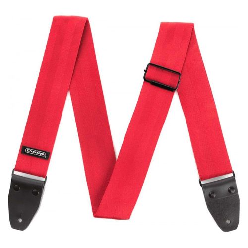 Dunlop Dst7001rd - Sangle Guitare Deluxe Seatbelt - Rouge