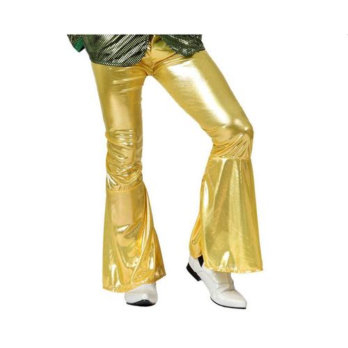 Pantalon Disco Homme Or Xs / S