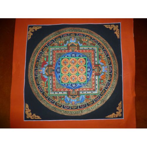 Thanka Mandala Népal Support De Méditation