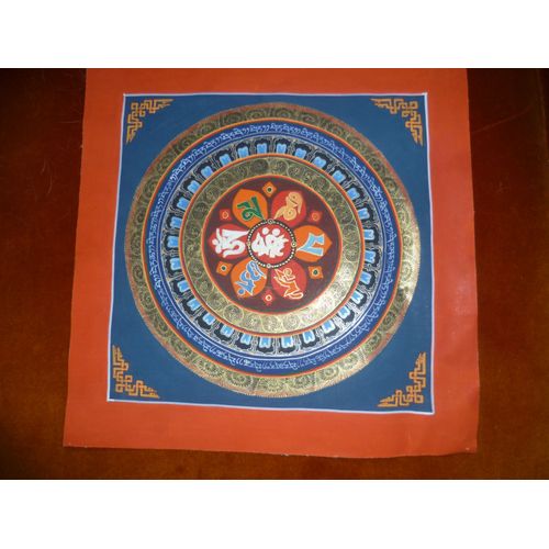 Thanka Mandala Népal Support De Méditation