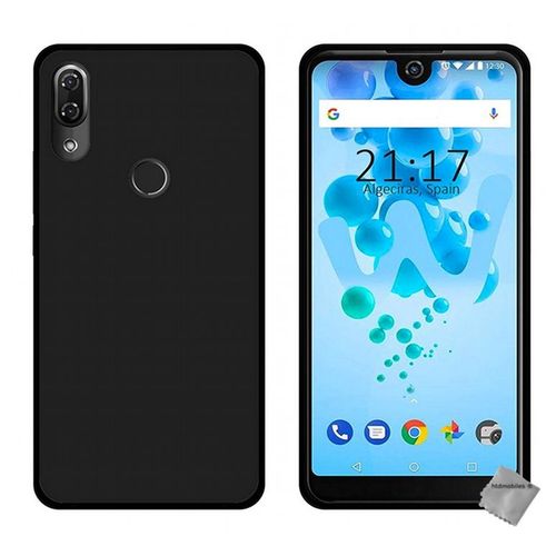 Housse Etui Coque Pochette Silicone Gel Fine Pour Wiko View 2 Pro + Film Ecran - Noir