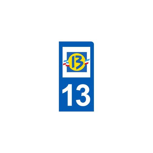 Autocollants : Immatriculation Motard Departement Des Bouches Du Rhône