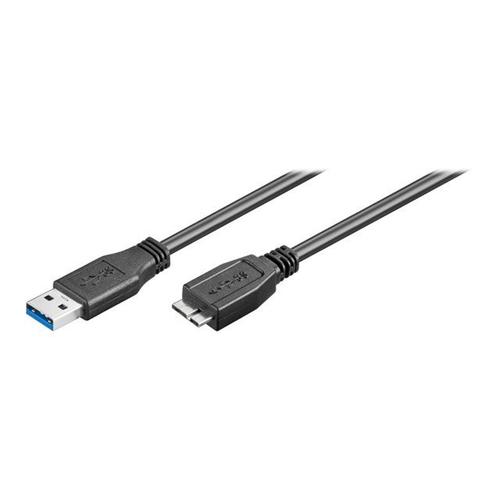 Ewent - Câble USB - Micro-USB de type B (M) pour USB type A (M) - USB 3.0 - 1 m - moulé - noir