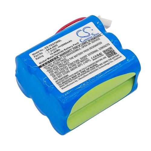 Batterie Ni-MH 7,2v 2000mAh / 14.40Wh type 6AA-HHC pour TDK Life on Record A73, Life on Record A73 B