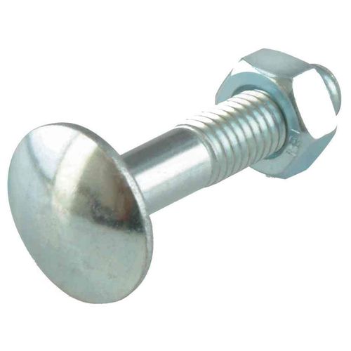 SUKI Lot de 50 Boulons Japy Tête Ronde Collet Carré (TRCC) Acier zingué M 6 x 40/20 mm
