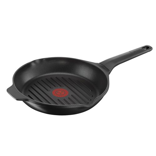 Tefal Aroma Noir Poêle Grill 26 Cm Fonte D'aluminium Induction