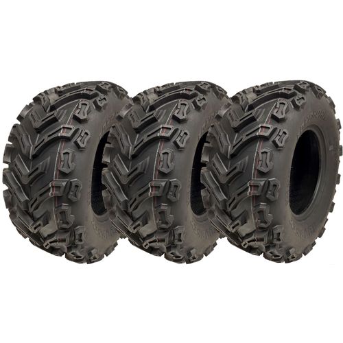 24x10.00-11 Quad ATV Tyres 6ply Wanda P3128 E-Marked Road Legal Tires (Set of 3)