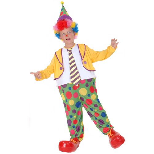 Déguisement Clown Joyeux Garçon - Taille: S 4-6 Ans (110-120 Cm)