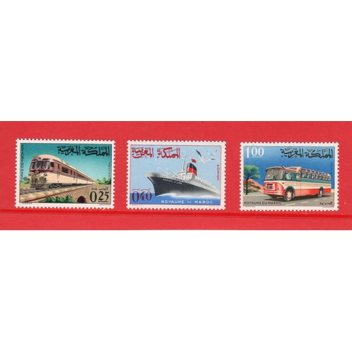 Timbres-Poste Du Maroc (Transports)