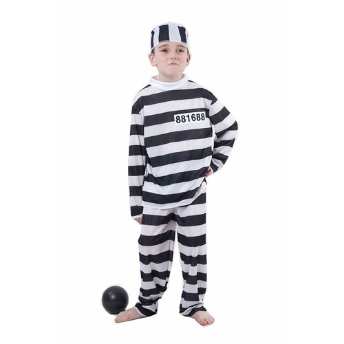 Déguisement Prisonnier Enfant - Taille: S 4-6 Ans (110-120 Cm)