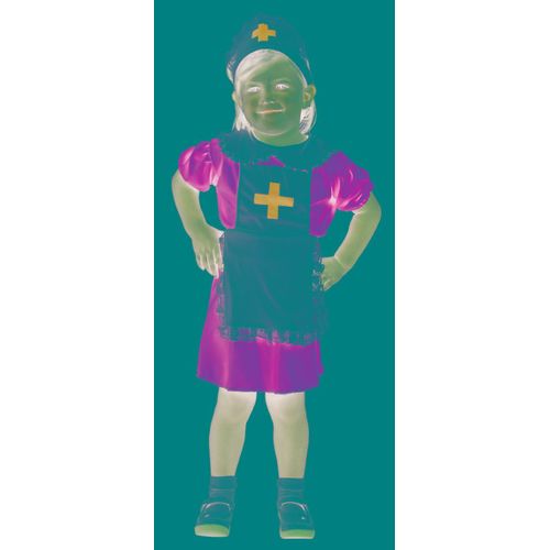 Déguisement Infirmière Bleu Fille - Taille: Xs 3-4 Ans (92-104 Cm)