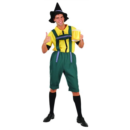 Déguisement Bavarois Jaune Et Vert Homme - Taille: M