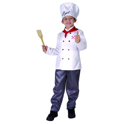 Déguisement Chef Cuisinier Garçon - Taille: L 10-12 Ans (130-140 Cm)