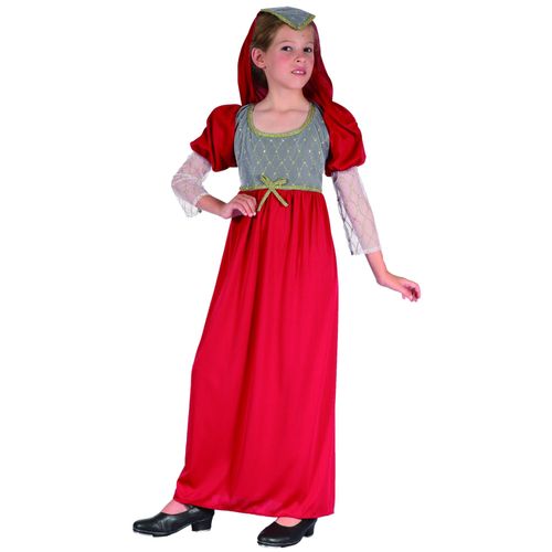 Déguisement Médiéval Fille - Taille: M 7-9 Ans (120-130 Cm)