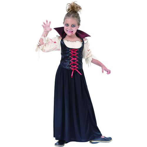 Déguisement Vampire Sanglante Fille - Taille: M 7-9 Ans (120-130 Cm)