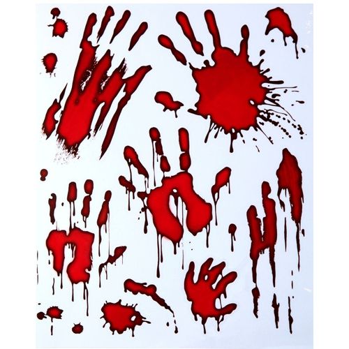 Stickers Mains Ensanglantées Halloween