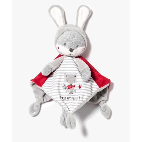 Doudou Renard Gris Renardeau Chien Simba Toys Benelux Gris Blanc Rouge Capuche Oreilles Lapin Petit Et Rusé Peluche Jouet Bébé