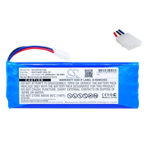 Batterie Ni-MH 24v 2000mAh / 48.00Wh type OUTCAST 20S-1P pour Soundcast Outcast ICO410, ICO410-4n, ICO411a, ICO411a-4N