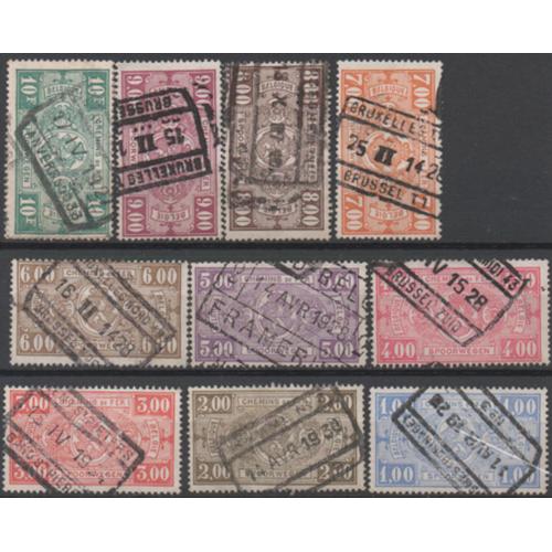 Belgique: Lot De 10 Timbres Fiscaux.