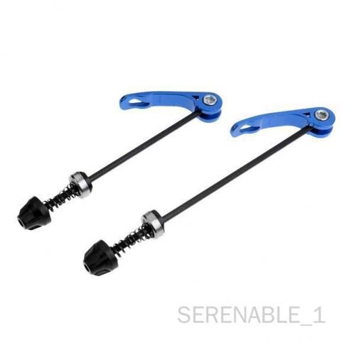 Serenable Brochettes D'essieu À Dégagement Rapide, 2x2 Pièces, Pour Moyeu De Vélo De Route Et Vtt, Bleues