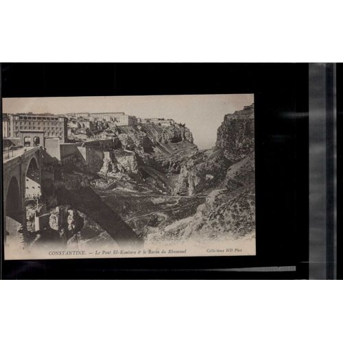 Carte Postale Constantine Le Pont El-Kantara Et Le Ravin Du Rhummel En L'état Sur Les Photos