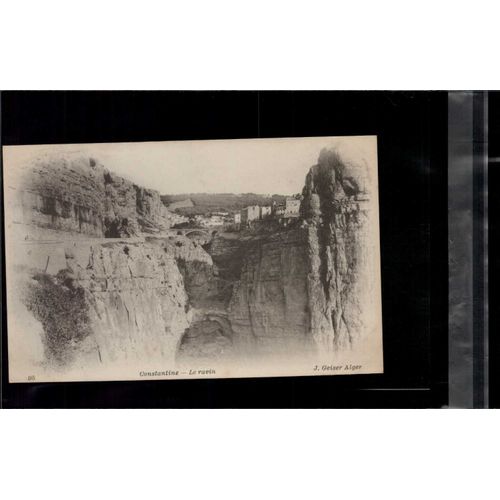 Carte Postale Constantine Le Ravin En L'état Sur Les Photos